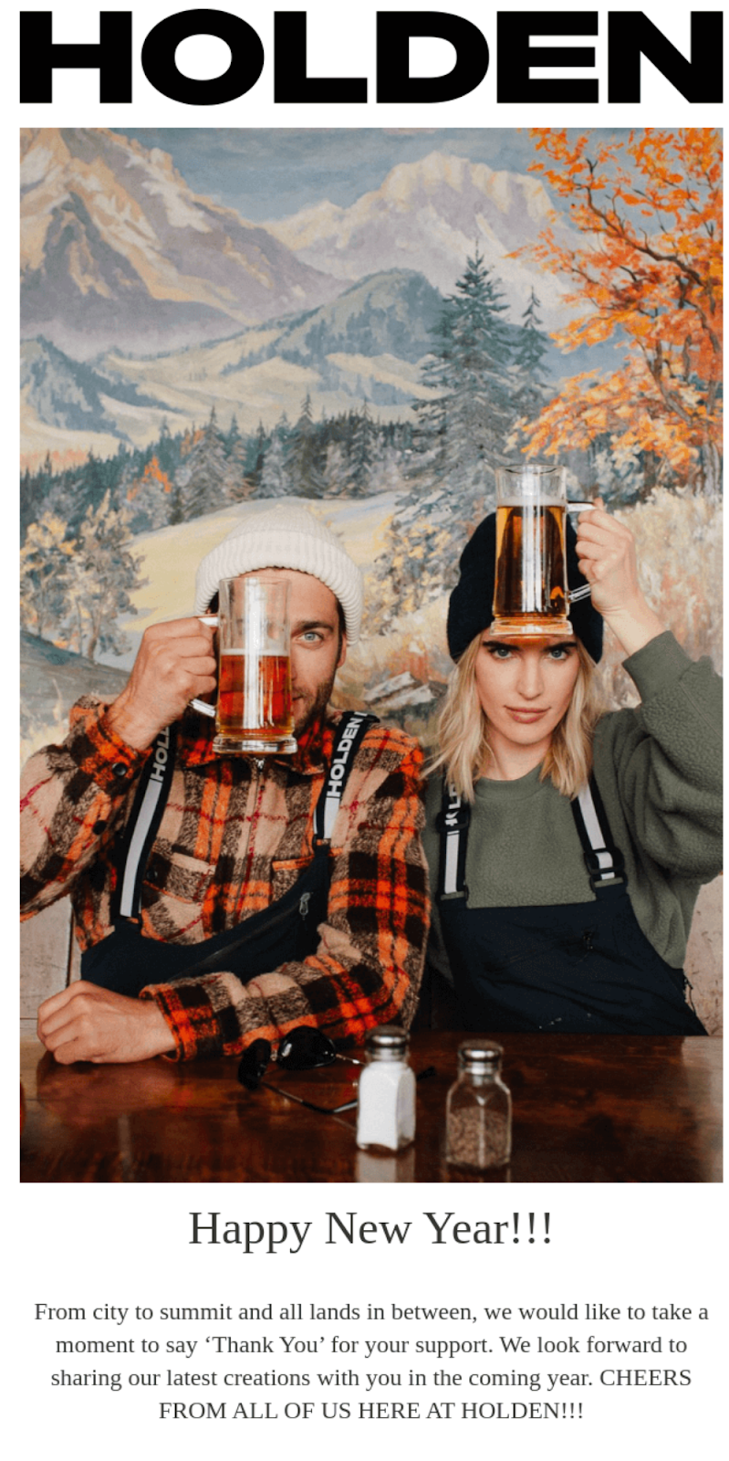 Holden Happy new year message